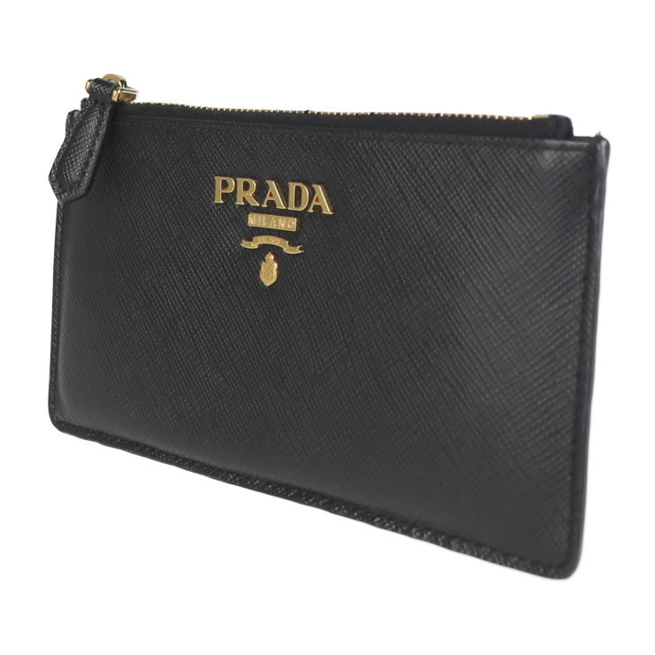 Prada Card Case Saffiano Black